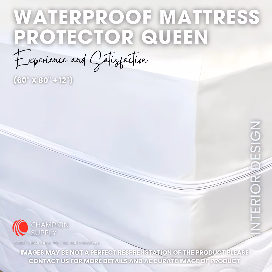 Premium Mattress Protector Queen With Zipper & Lock 60" x 80"x 12", Waterproof, Pack of 10
